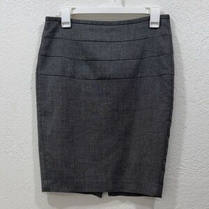 Zara Basic Charcoal Pencil Skirt with Poly Lining, Size 6